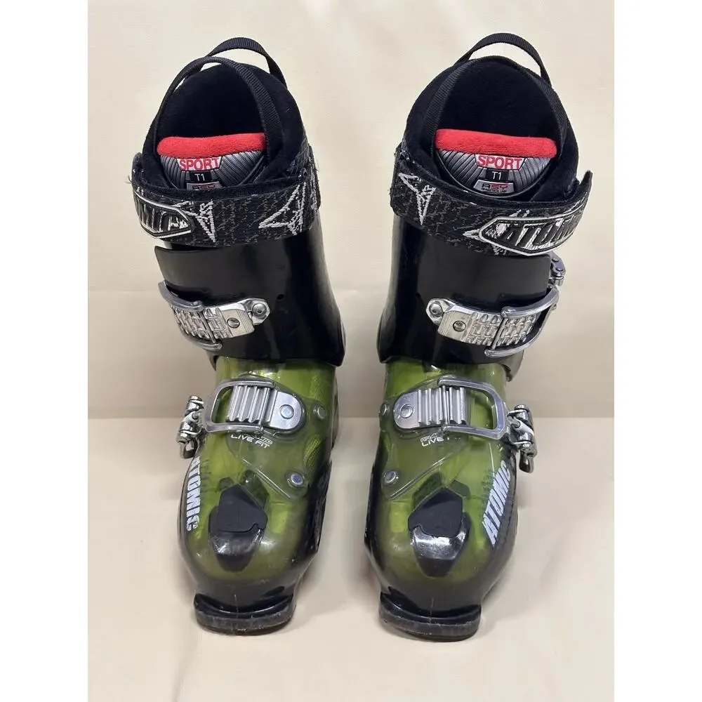 Atomic Live Fit 80 Size 25-25.5 299MM Ski Boots Neon Green Red Black Men’s 7-7.5